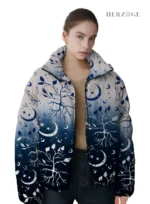 boho winter jacket | boho womens jackets | bohemian winter coat | boho puffer jacket | boho style winter coats | boho sweater coat | boho winter coat | Celestial moon | boho moon