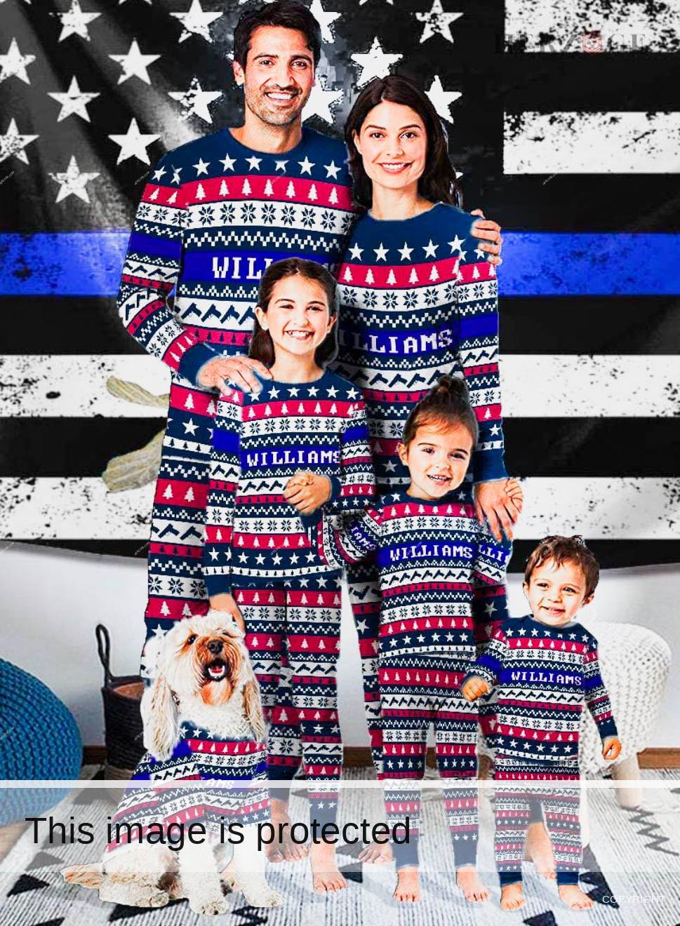 Police Christmas Pajamas