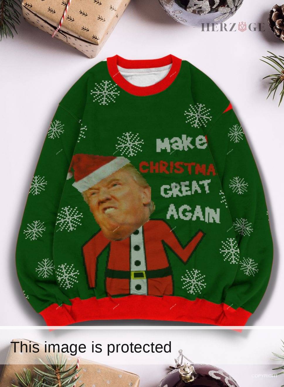 Donald Trump Ugly Christmas Sweater