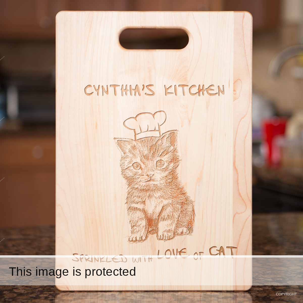 Cat Cutting Board